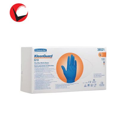 G10 Flex Blue/ White Nitrile Gloves 38521 