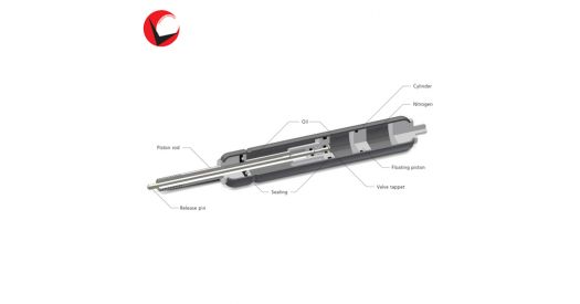 HAHN Locking gas springs stainless steel V2A (AISI 304)