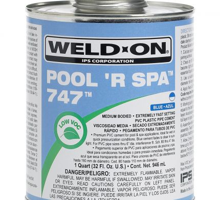 KEO DÁN ỐNG NHỰA PVC CHO HỒ BƠI và SPA WELD-ON 747